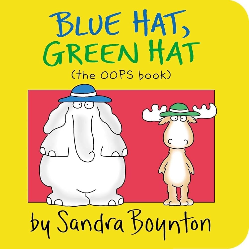 Blue Hat, Green Hat Board Book by Sandra Boynton